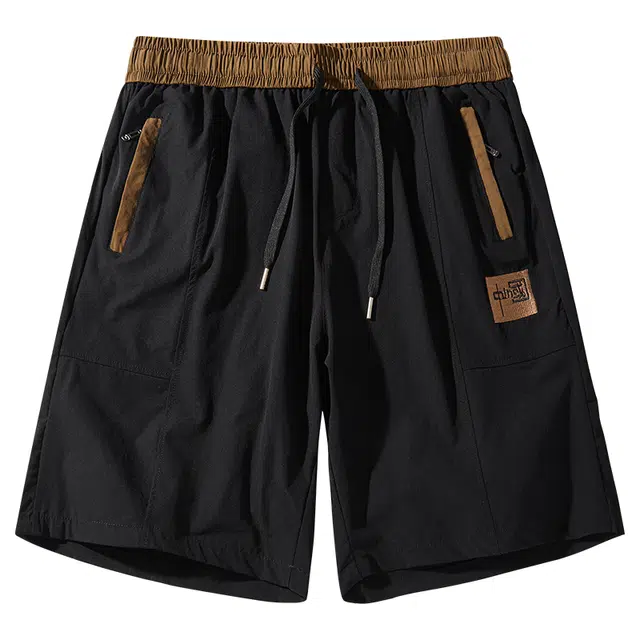 大白鲨 冰丝宽松速干透气潮牌中腰五分休闲短裤 男款