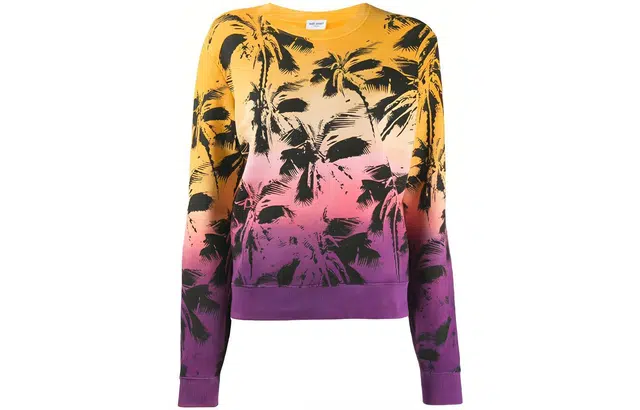 SAINT LAURENT Palm-print Sweatshirt