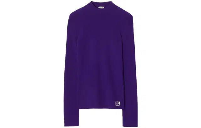 Burberry Wool Blend Sweater Purple