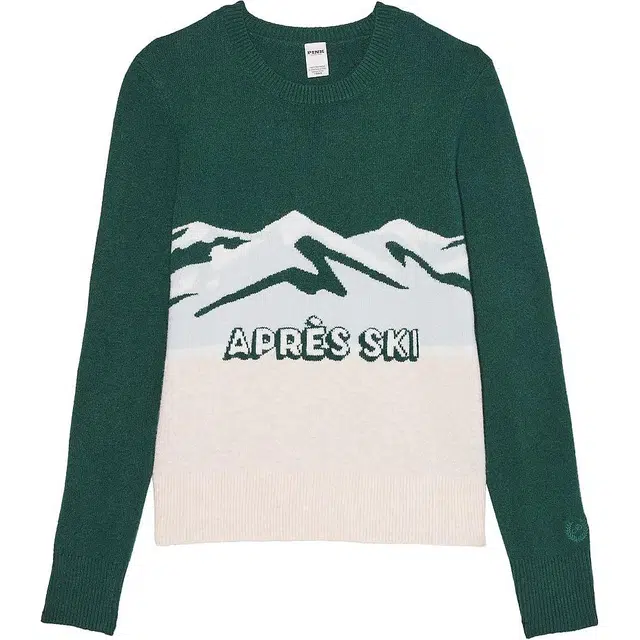 Victoria's Secret PINK Crewneck SweaterDeep Forest Apres Ski