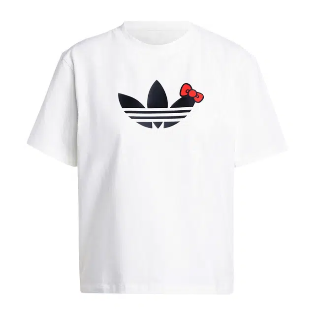 adidas x Hello Kitty Trefoil Boxy T-Shirt Logo T
