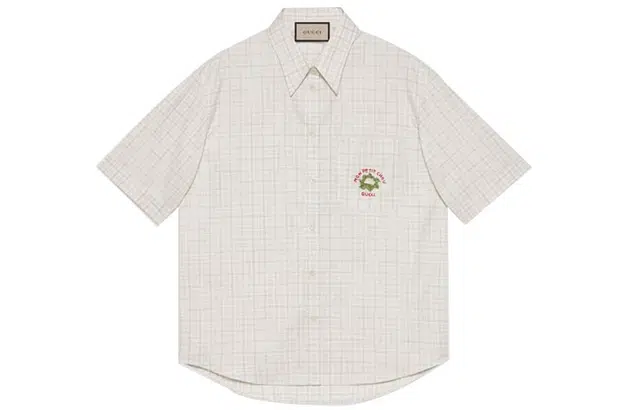 GUCCI SS21 Cauliflower Check Shirt