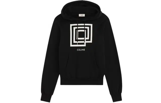 CELINE Logo Hoodie Black