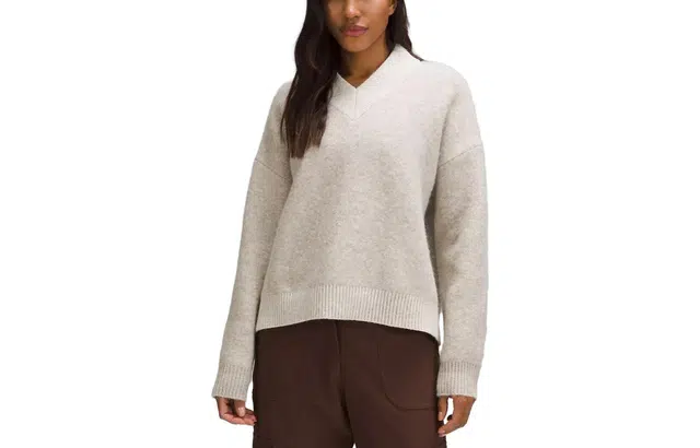lululemon Alpaca Wool-Blend V-Neck Sweater