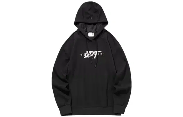 乔丹 字母印花宽松连帽套头长袖卫衣 女款