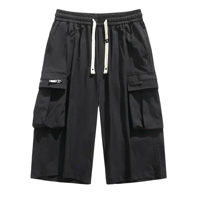 大白鲨 宽松港风简约百搭休闲短裤 男款