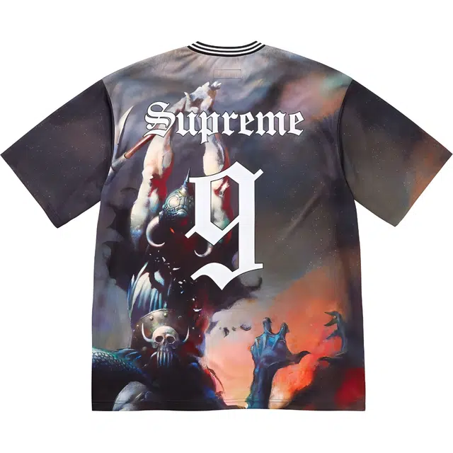 Supreme x Frank Frazetta FW24 WEEK15 Soccer Jersey
