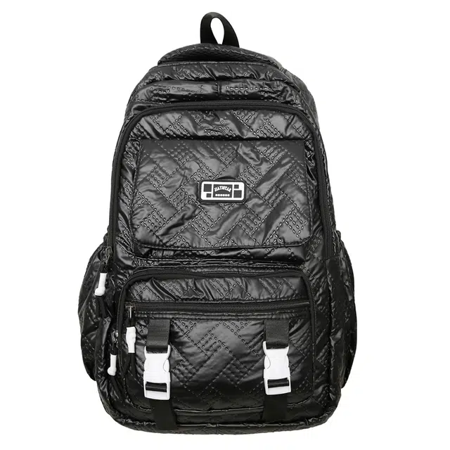 恒源祥 简约韩版旅行轻便初高中学生 珠光离型膜压花 双肩包 男女同款情侣款 多色