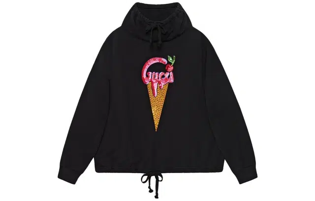 Gucci SS23 Ice Cream Hoodie Black
