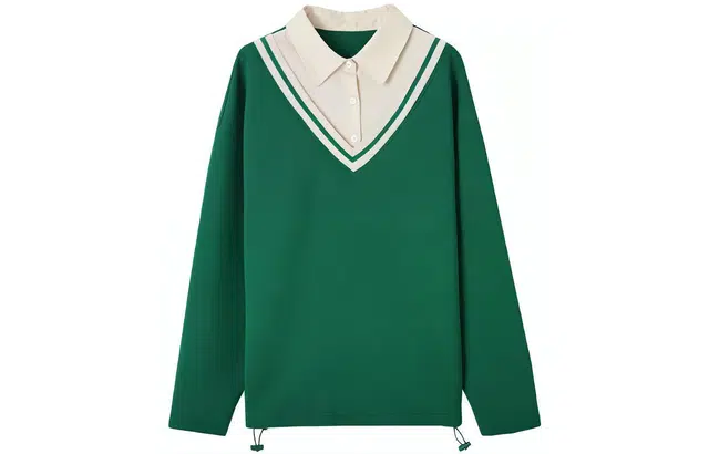 【dme】 翻领假两件卫衣 女款