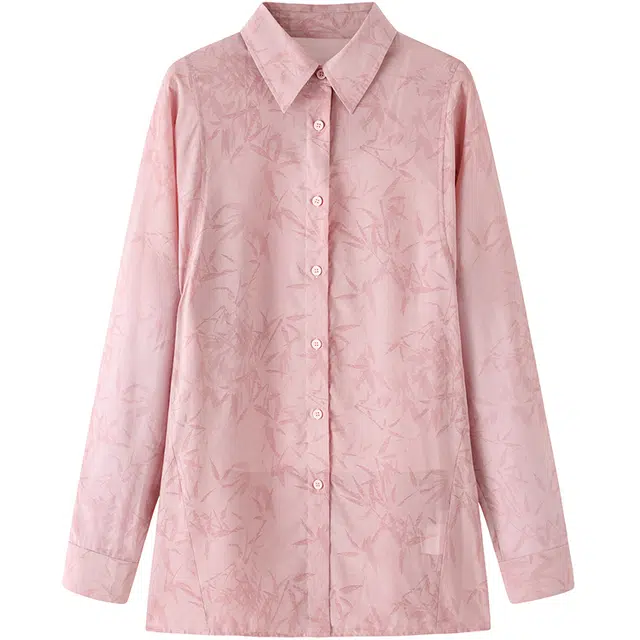 太平鸟 竹韵系列新中式上衣显瘦垂感国风衬衫 女款