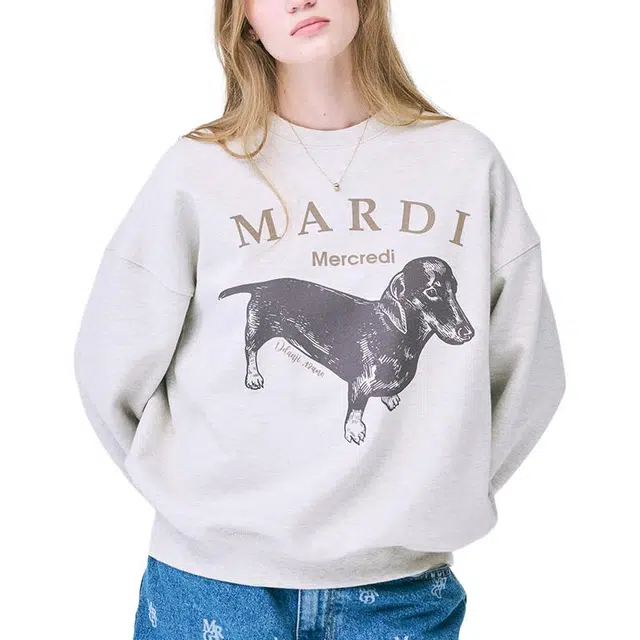MARDI MERCREDI FW24 SWEATSHIRT DDANJI_OATMEAL BEIGE