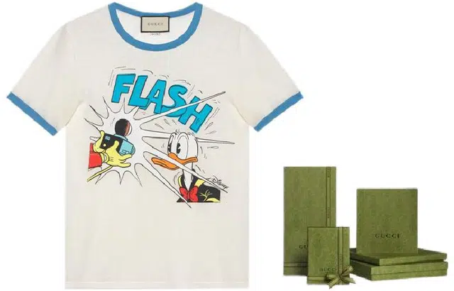 Gucci Donald Duck Crewneck T-Shirt Ivory