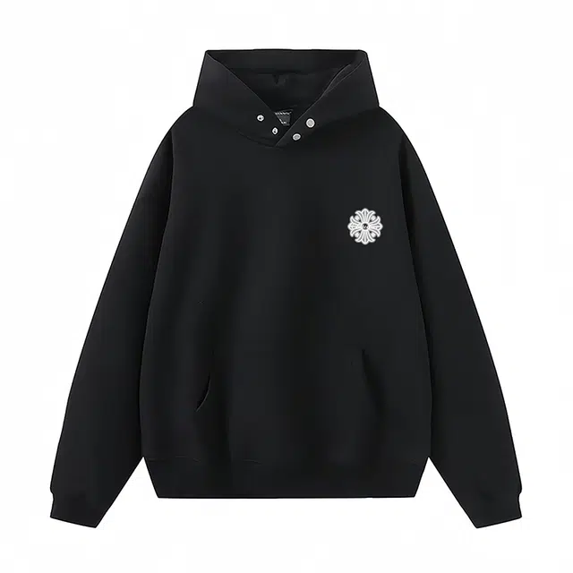 草本初色 十字花宽松经典基础款舒适卫衣 男女同款