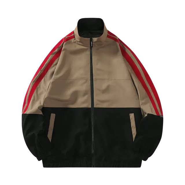 北极绒 休闲立领薄款拉链落肩长袖夹克外套 男女同款