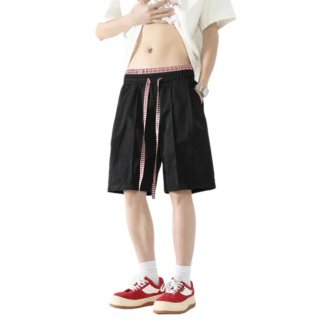 敦煌博物馆 美式简约薄款时尚宽松舒适休闲短裤 男女同款