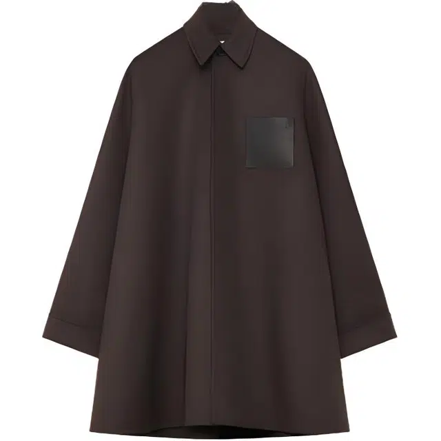LOEWE Trapeze Coat In Wool And Cashmere