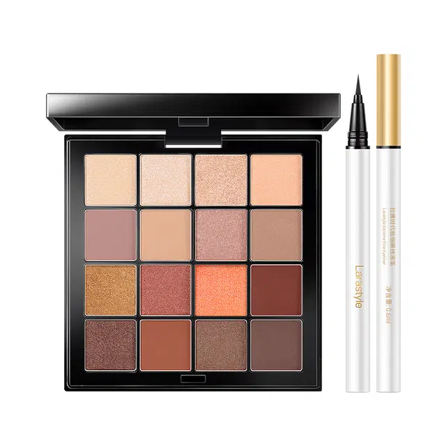 拉雅时代 焦糖拿铁眼影盘 眼妆 哑光易上色 显白红棕色 大地色日常妆