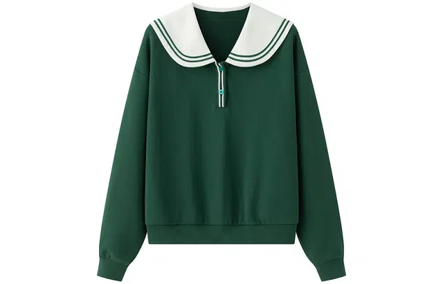 东鲸岁时记 小兔子装饰撞色休闲卫衣 女款 小兔子卫衣