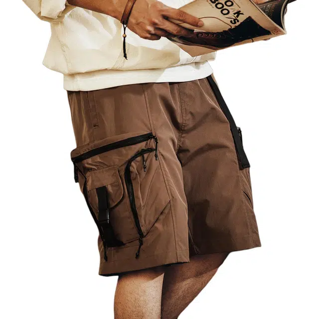 格蓝鹿 美式潮牌宽松薄款舒适休闲短裤 男女同款 基础色（黑灰白等）