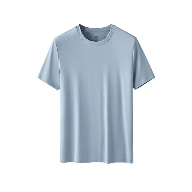 对你的私语 舒适亲肤圆领短袖纯色可外穿睡衣上装 男款