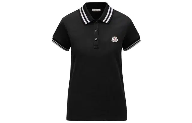 Moncler FW23 Logo Patch Polo Shirt LogoPoloPolo
