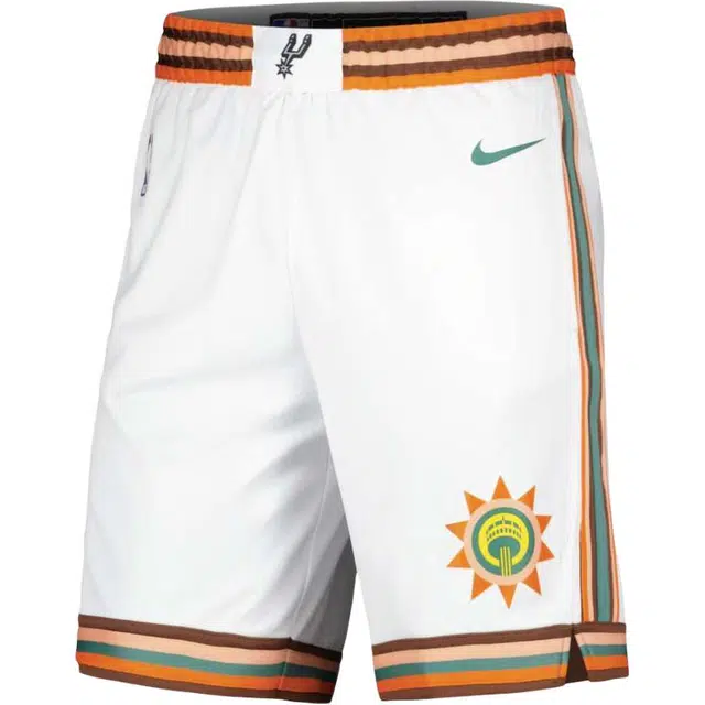 Nike San Antonio Spurs 2023/24 City Edition Swingman Shorts White