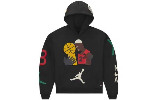 Jordan x Nina Abstract Print Hoodie Black