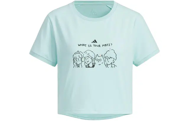 adidas GRAPHIC CROP T-SHIRT MBTI logo T