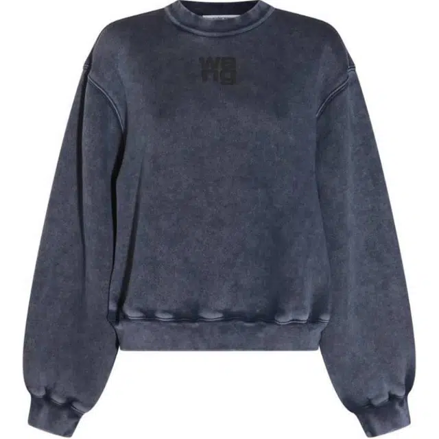 Alexander Wang Logo Crewneck Sweatshirt Navy