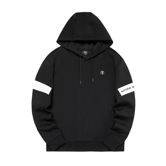 鸿星尔克 撞色连帽套头休闲运动卫衣 女款  正黑