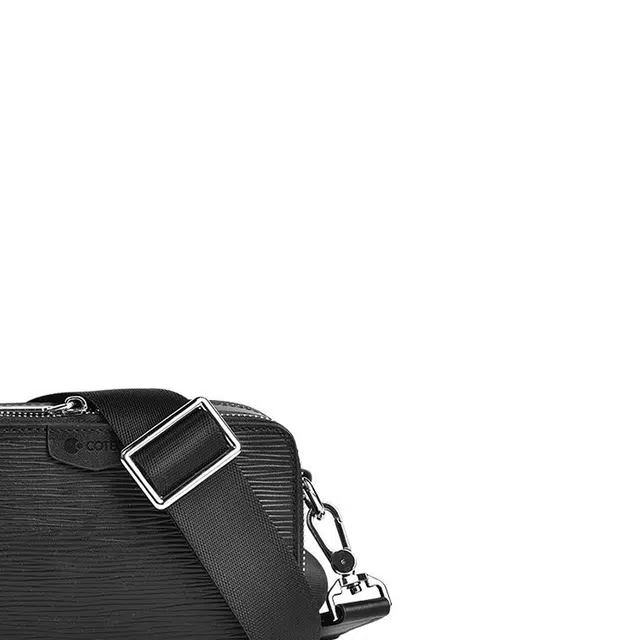 COTECi Epi Leather Crossbody Bag Black