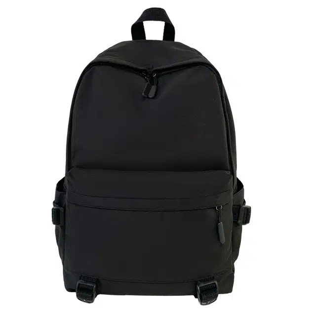 泰格奴 简约纯色通勤旅行大容量学生高颜值上课百搭 尼龙 双肩包 男女同款情侣款 黑色/白色/灰色/卡其色