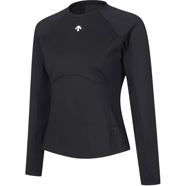 DESCENTE Logo Crew Neck Long Sleeve Tee Women