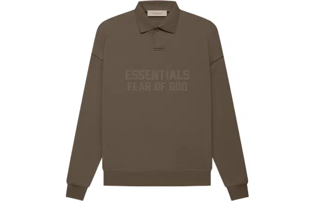 Fear of God Essentials FW22 Womens Ls Polo Wood Polo