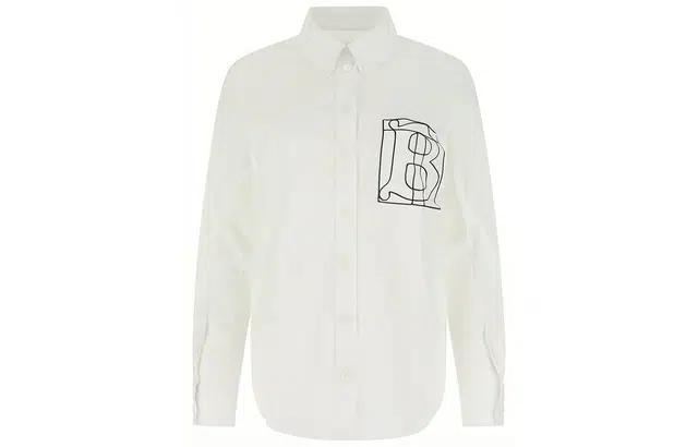 Burberry Logo Print Shirt White