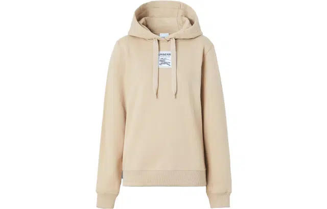 Burberry SS23 Loog Print Hoodie Khaki