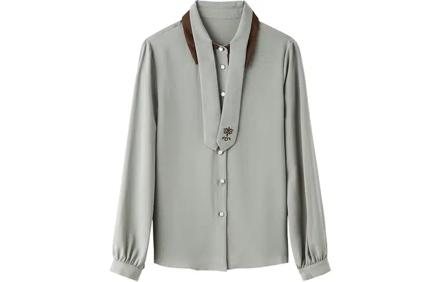 恒源祥 纯色休闲长袖衬衫 女款