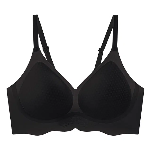 芬腾 清凉透气无痕一片式果冻提拉聚拢型半固定杯防下垂收副乳文胸 女款