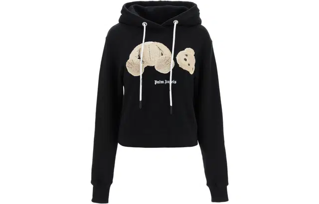 Palm Angels SS22 Animal Embroidered Hoodie Black