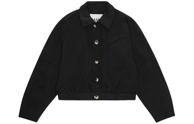 GANNI Heavy Twill Short Jacket