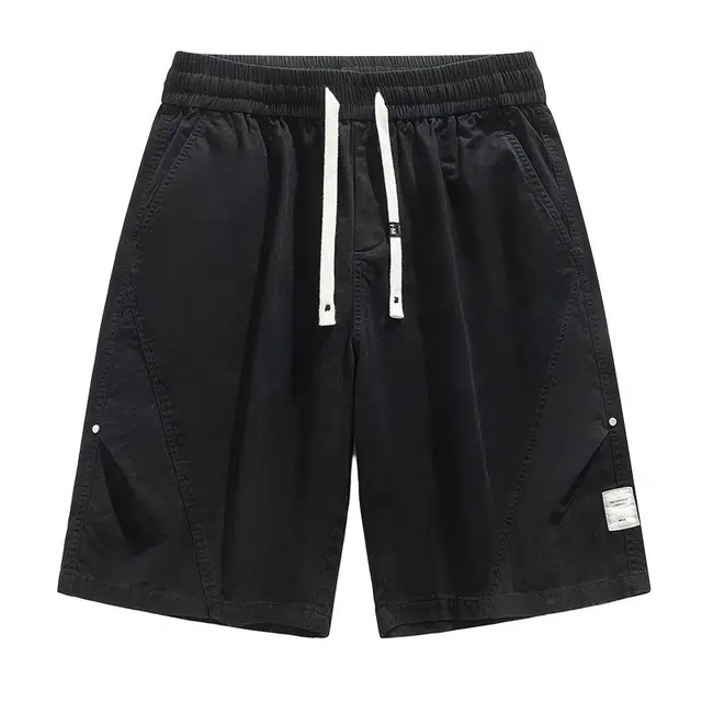 大白鲨 基础纯色运动五分休闲短裤 男款