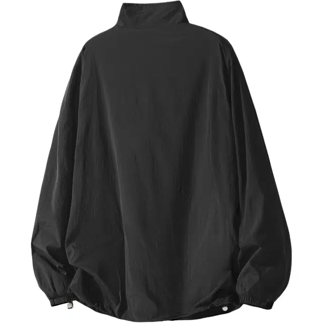 颂希尔 美式复古格子拼接立领防晒服 男女同款