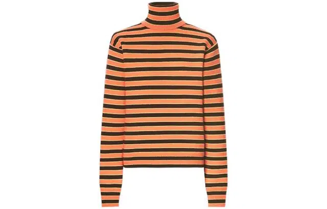 UNIQLO x MARNI Striped Cashmere Sweater Orange