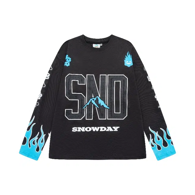 Snowday Long-sleeve blue flame Jersey