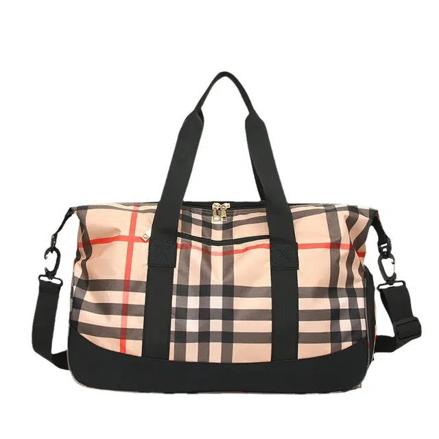 恒源祥 运动健身瑜伽撞色短途旅行袋 牛津布 单肩包 男女同款情侣款