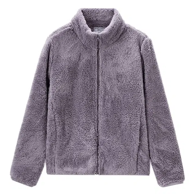 佐丹奴 纯色立领拉链舒适休闲长袖夹克外套 女款