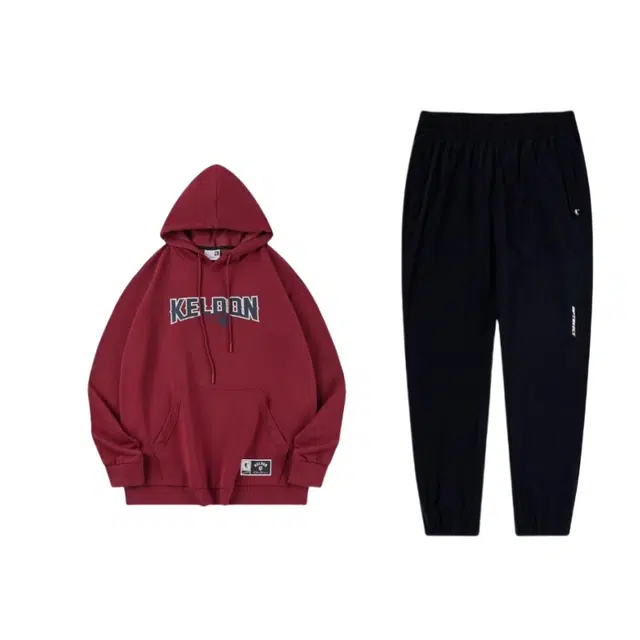 乔丹 字母印花百搭连帽上衣宽松休闲束脚针织运动裤卫衣套装 男女同款