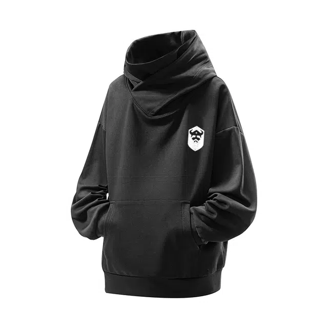 草本初色 大码宽松连帽休闲落肩长袖卫衣 男女同款