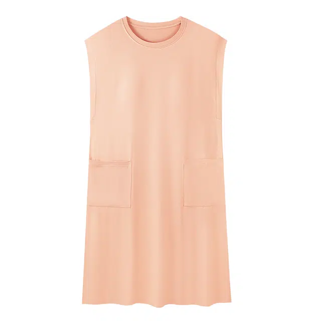 顶瓜瓜 带胸垫简约休闲家居服无袖睡裙 女款 图片色